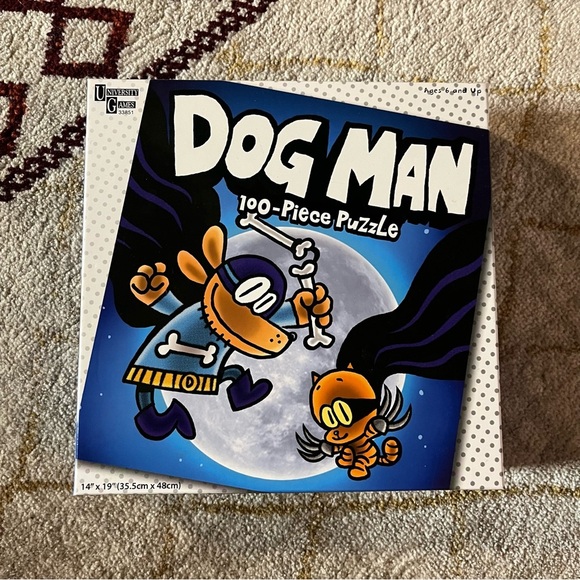 DOG MAN 100 Piece Puzzle NEW Kids Dav Pilkey - Picture 1 of 3